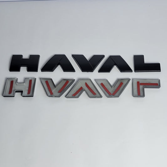 H6 - Front/Rear Logo Covers Black NEW - 1068