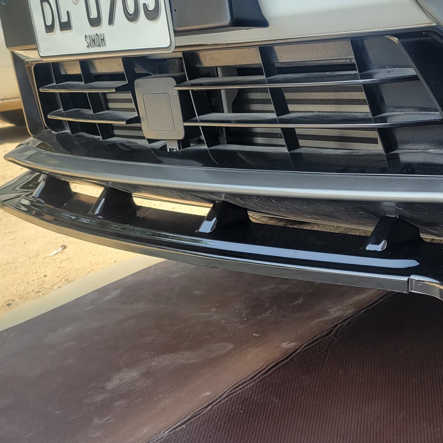 Universal - Front Bumper Lip ABS 3pcs Set - 1109