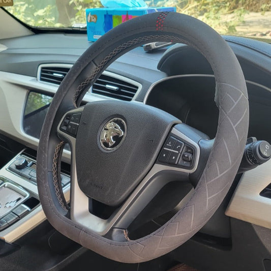 Universal - Steering Cover D Black/Red - 1114