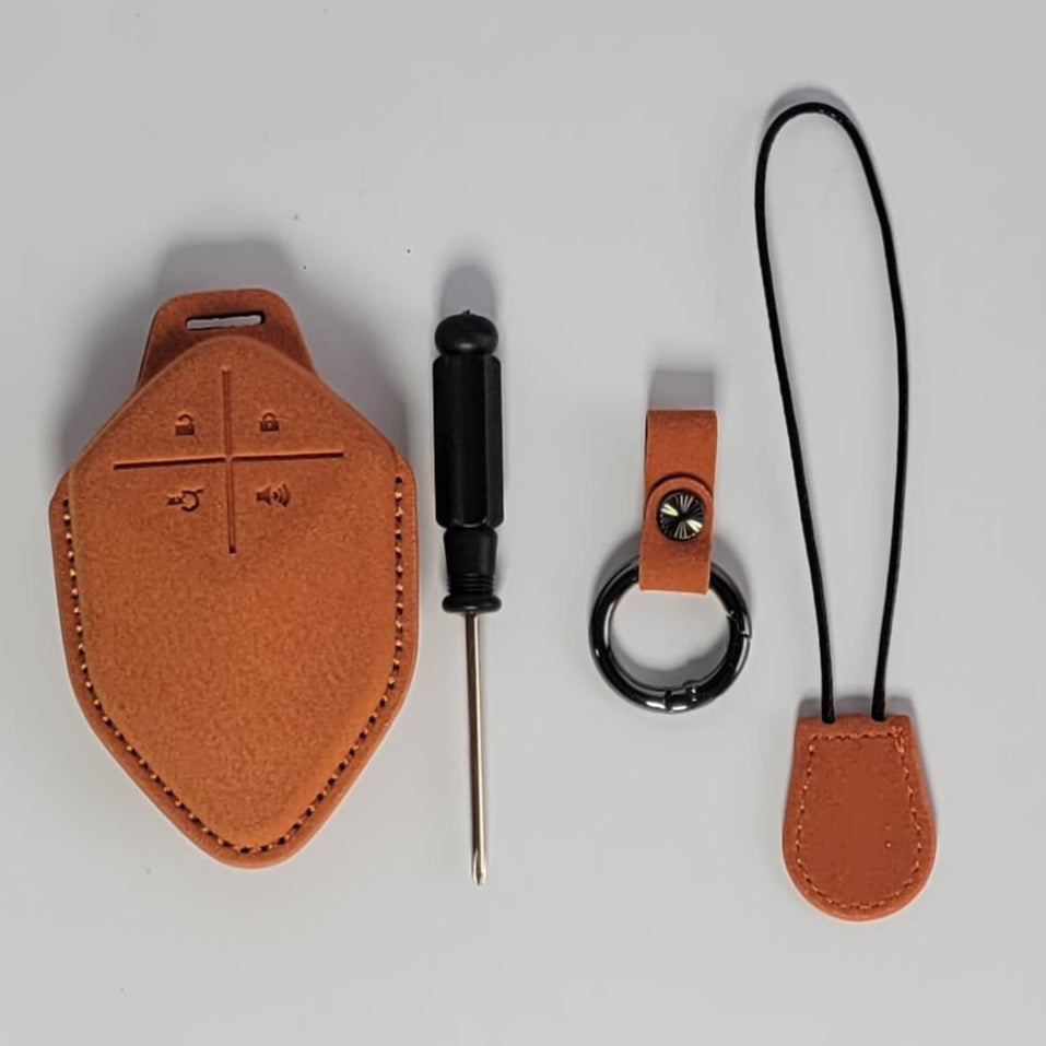 S07 - Key Cover Suede Leather - 1159