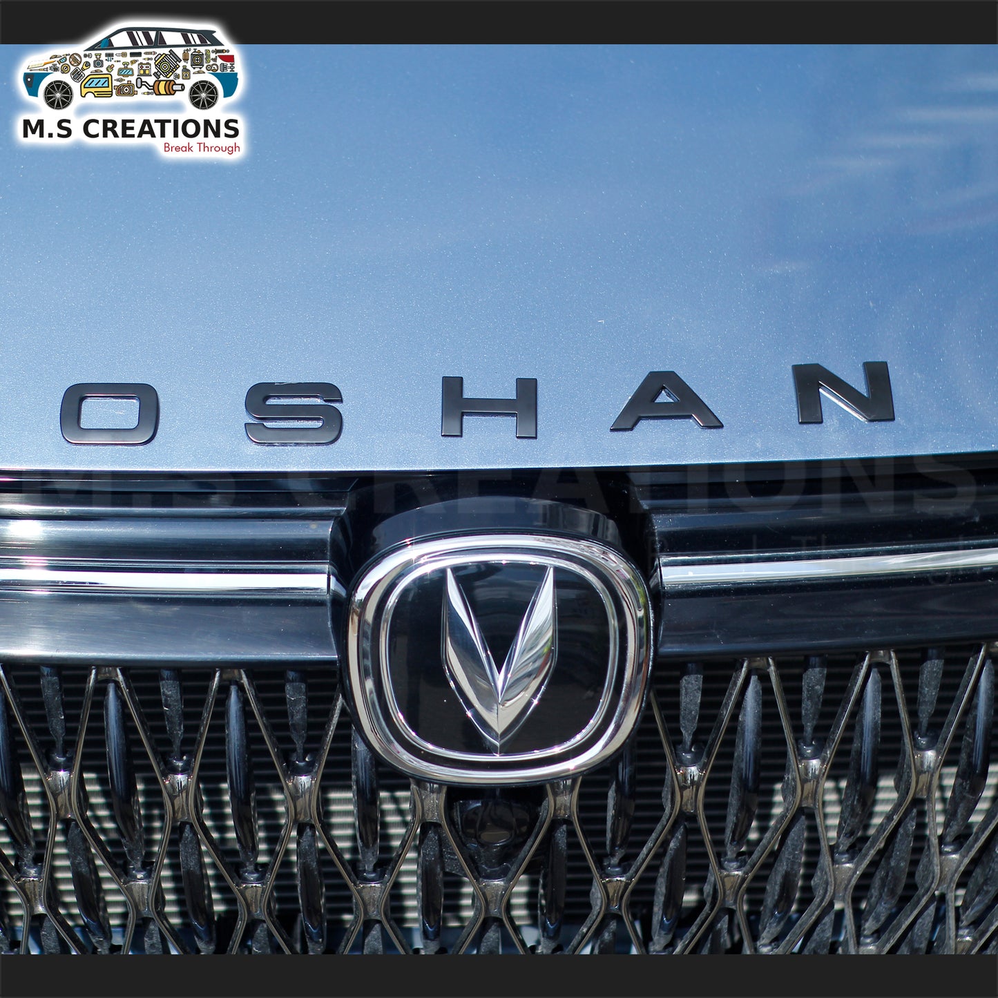 Oshan x7 - Bonnet Logo Alphabets BLACK - 124