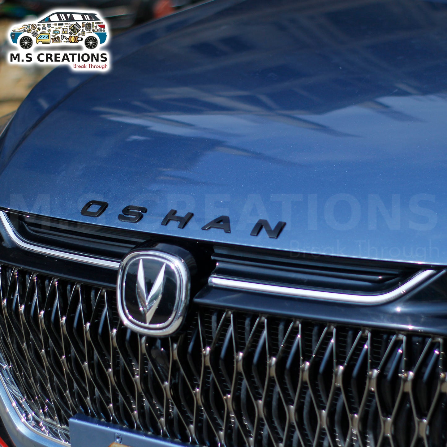 Oshan x7 - Bonnet Logo Alphabets BLACK - 124