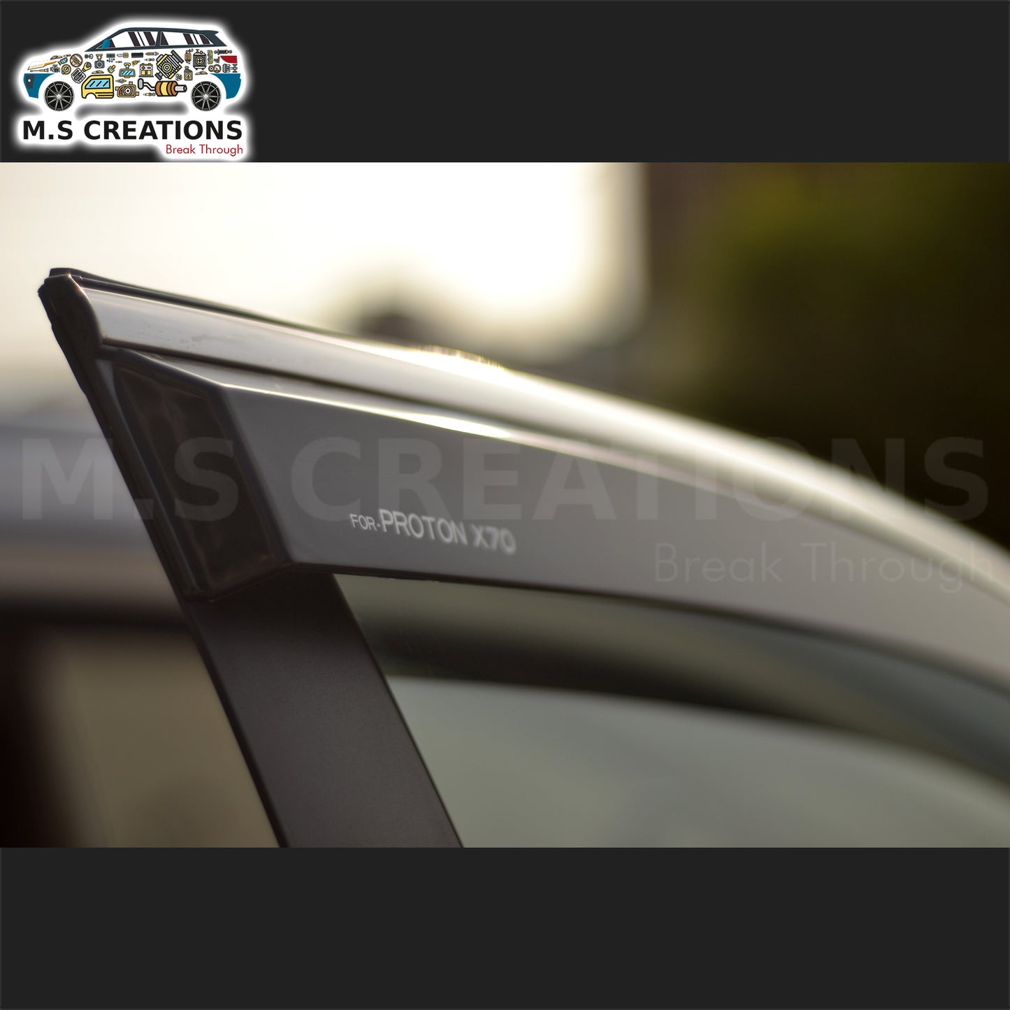 Proton X70 - Window Visors 6pcs - 211