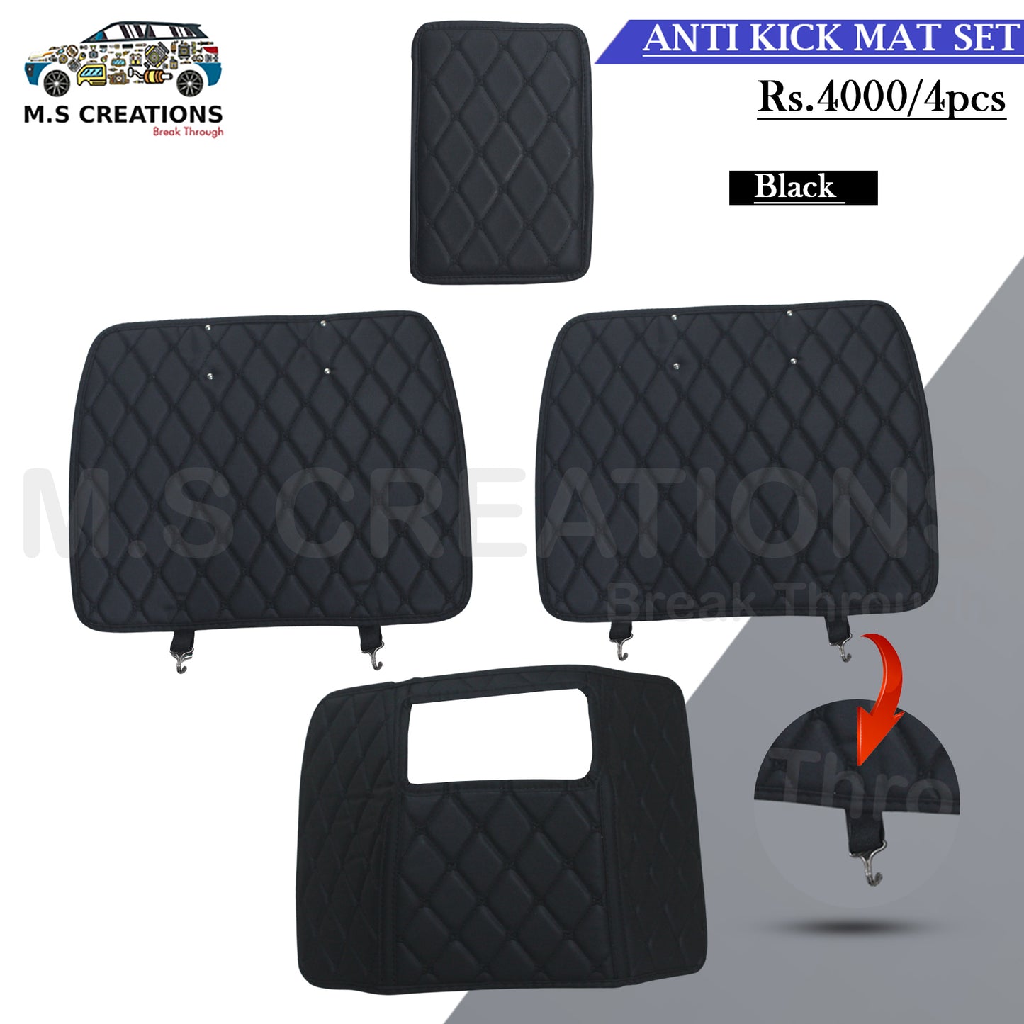 Proton X70 - Ant Kick Seat Mat Sticker  - 218