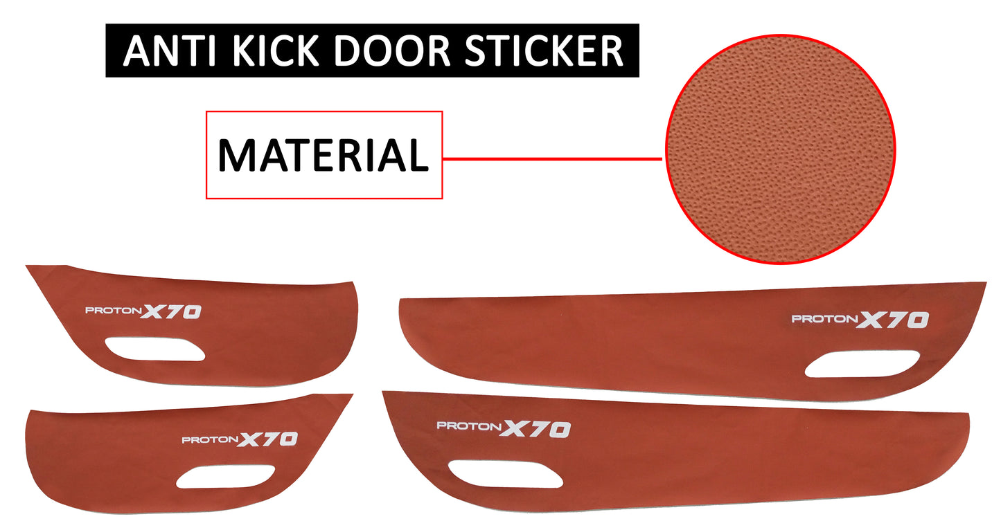 Proton X70 - Anti Kick Door Sticker PU - 272