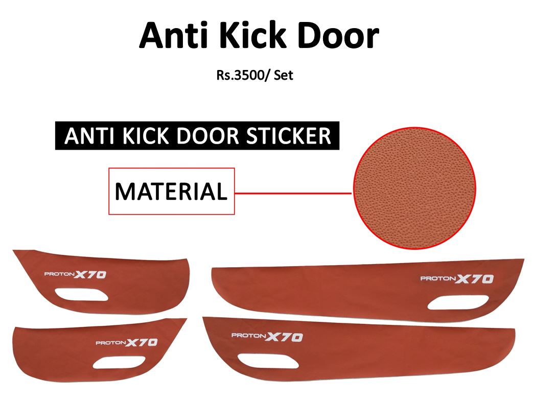 Proton X70 - Anti Kick Door Sticker PU - 272