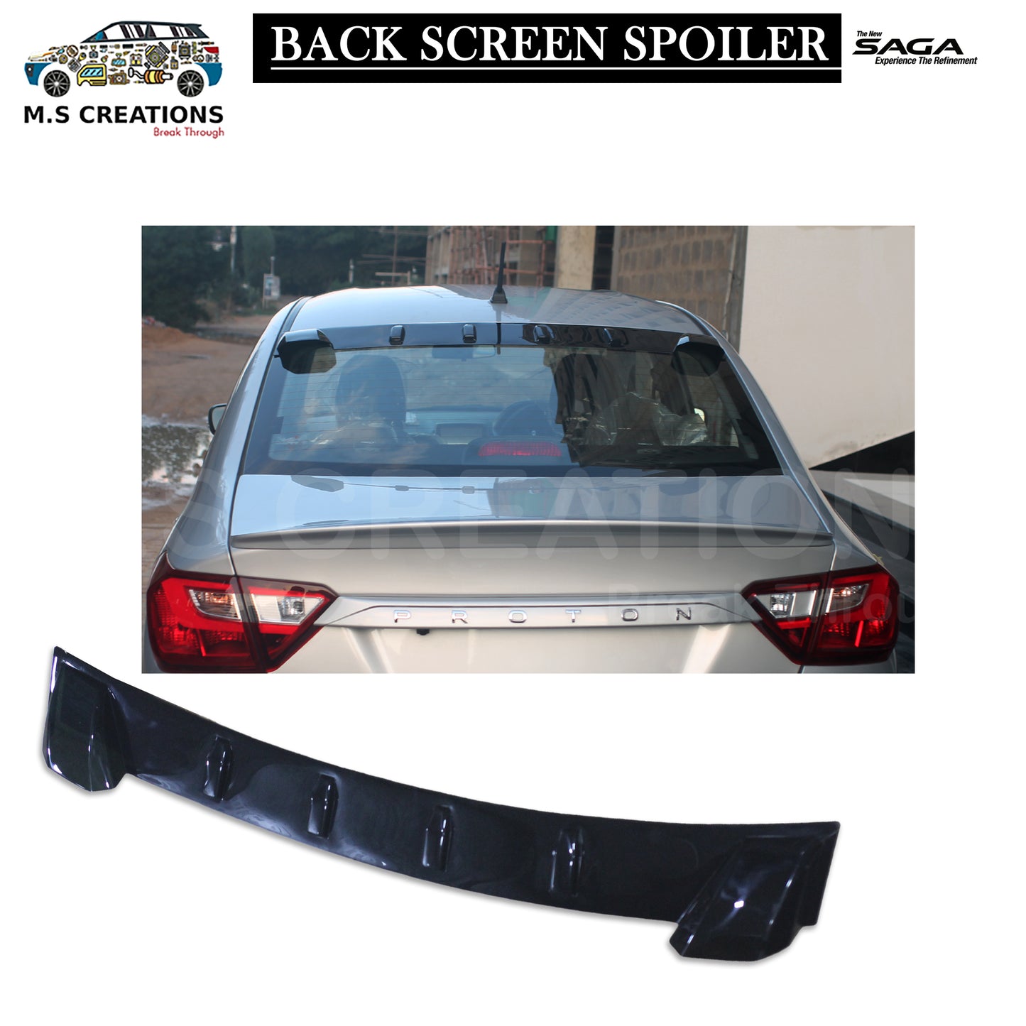 Saga - Rear Wind Screen Spoiler - 353