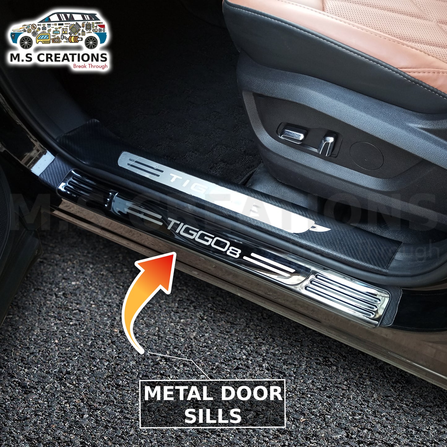 Tiggo 8 - Door Sills Metal Outer - 452