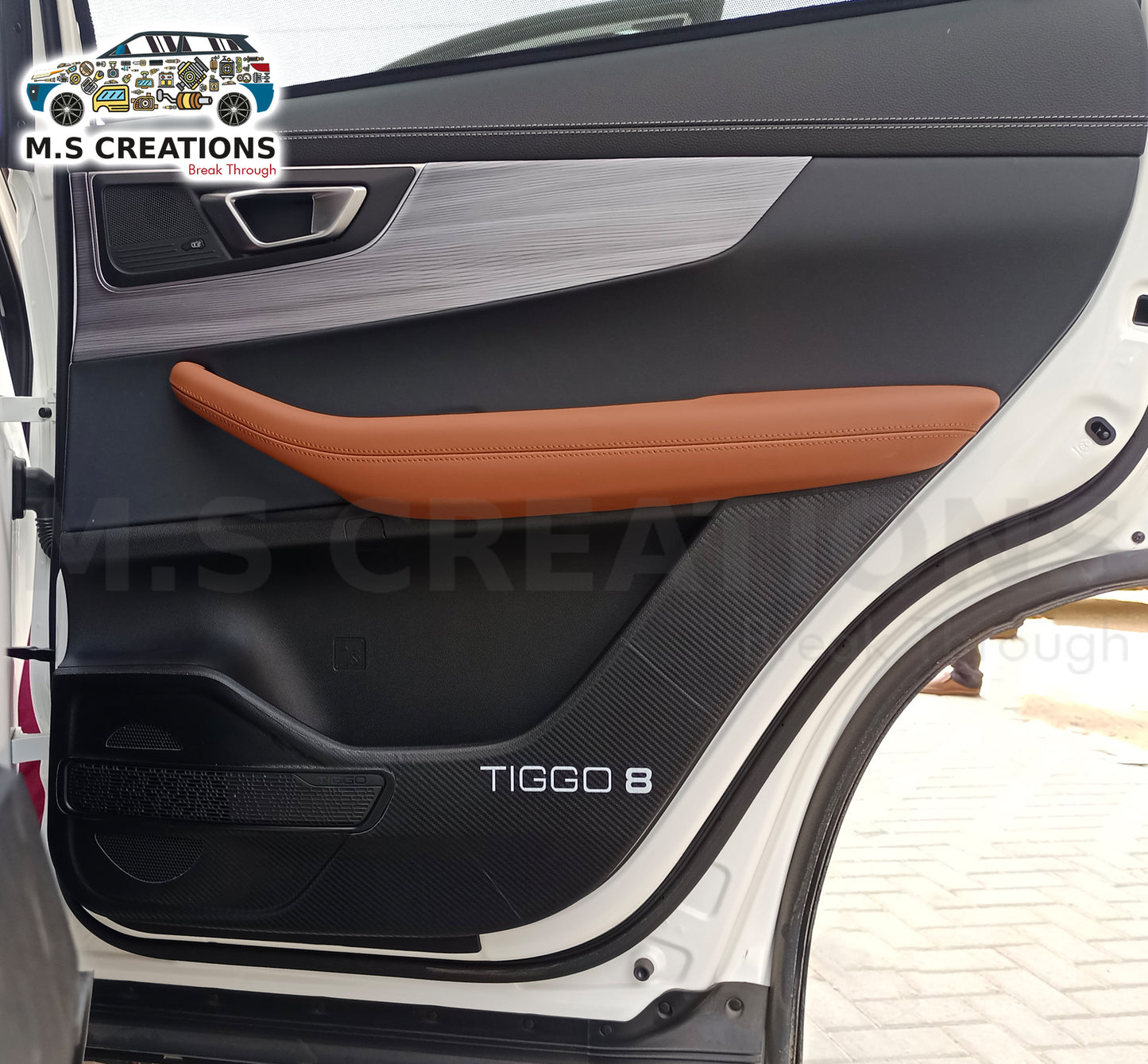 Tiggo 8 - Anti Kick Door PU Sticker - 458