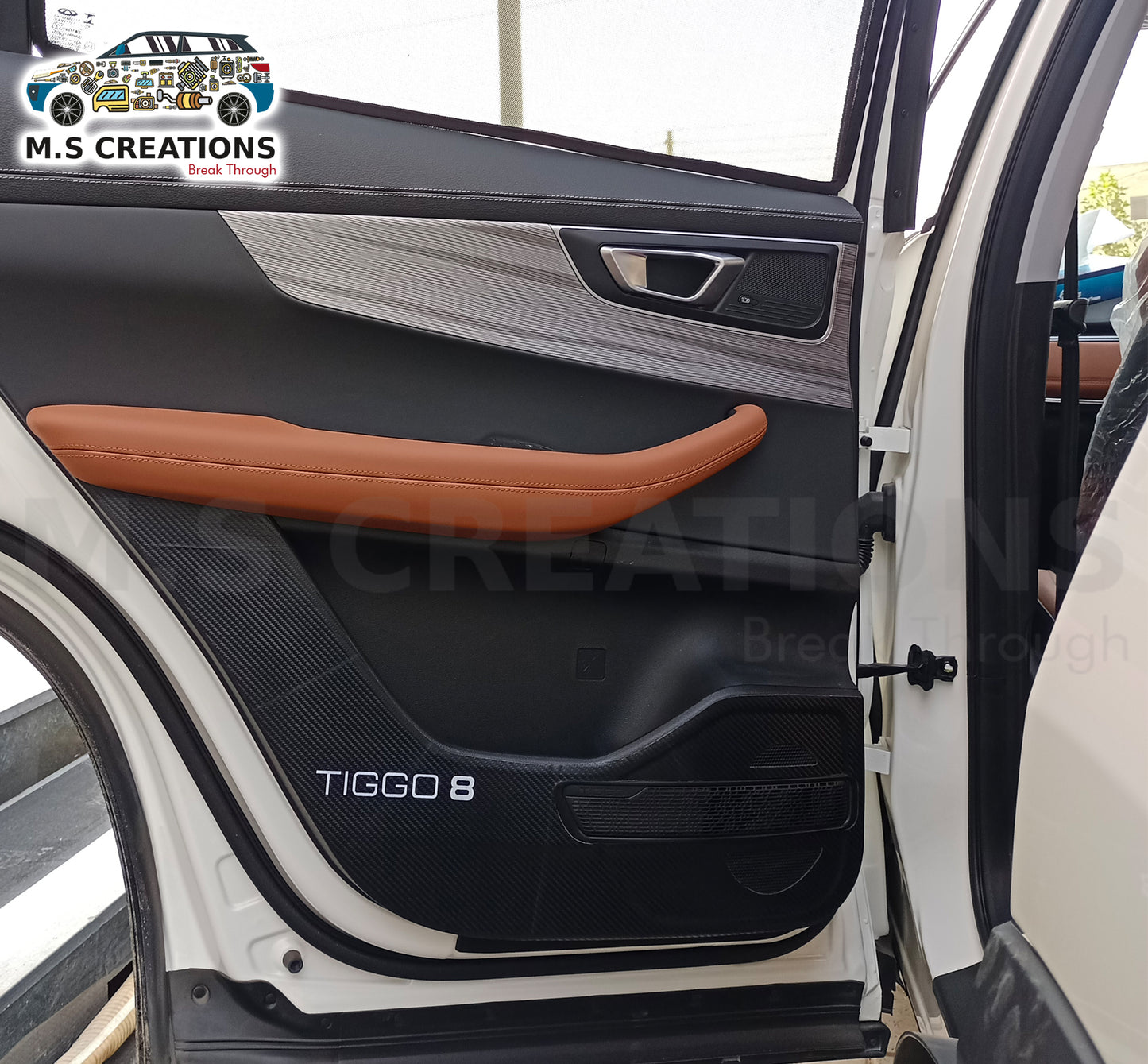 Tiggo 8 - Anti Kick Door PU Sticker - 458