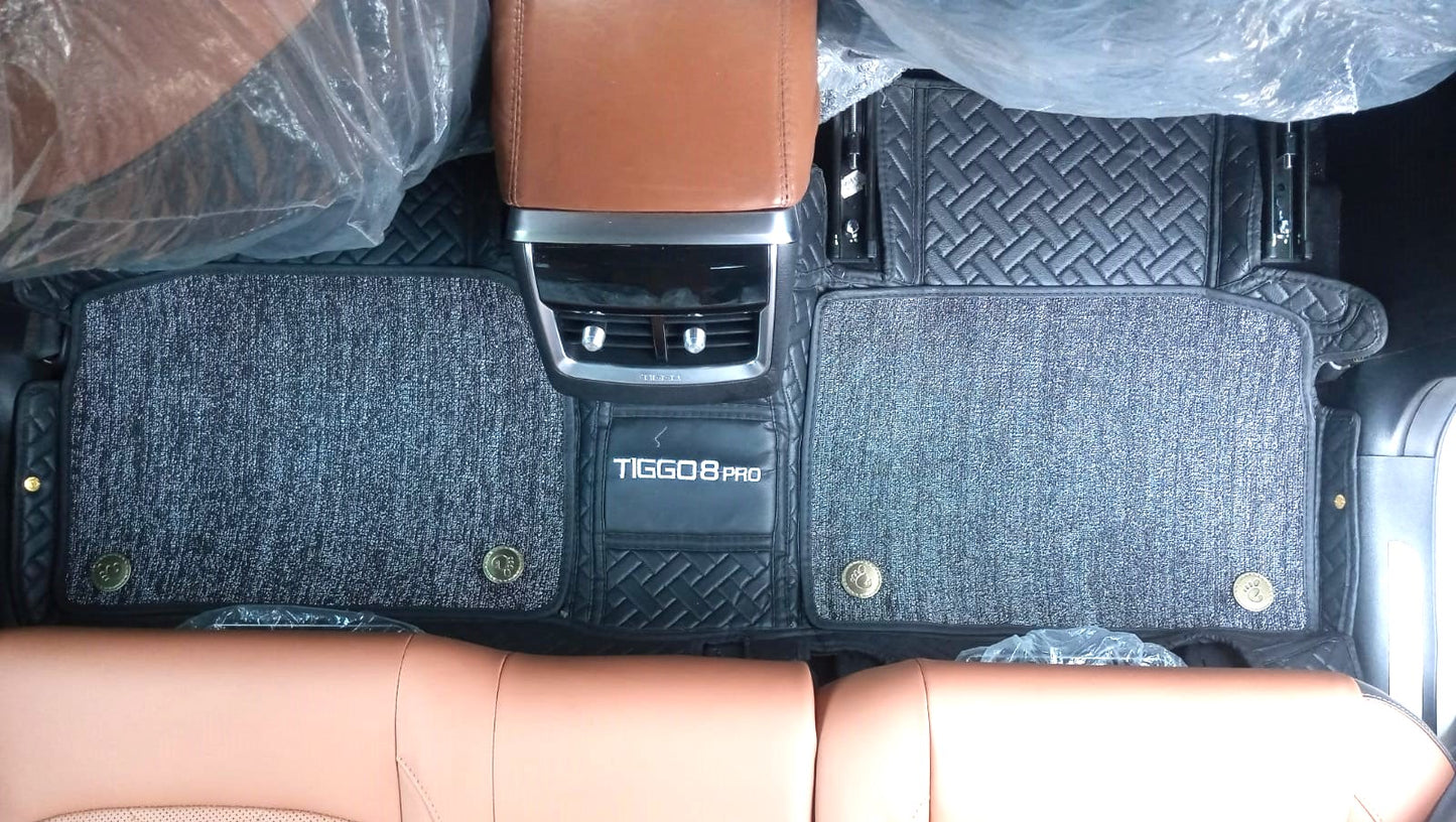 Tiggo 8 - Floor Mat 9D With Shenice 7pcs Set - 809