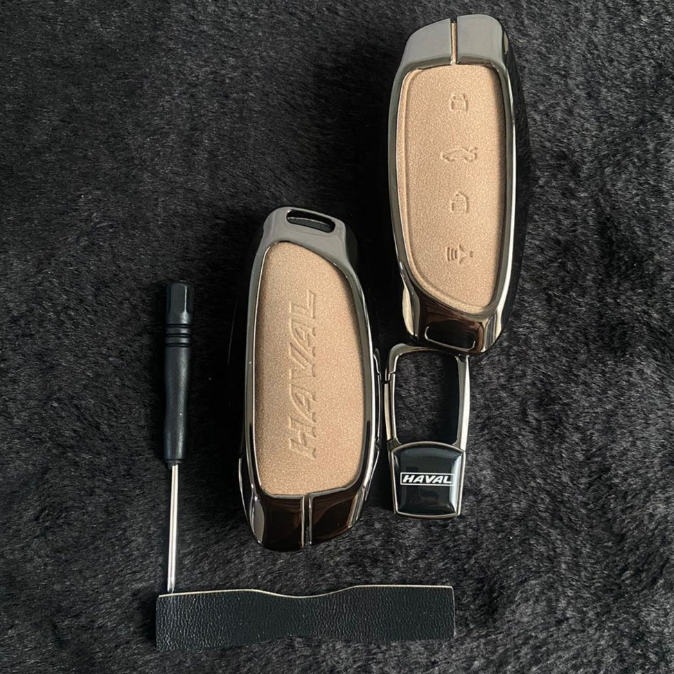 H6 - Key Cover Metal + Leather FACELIFT - 894