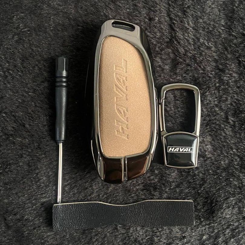 H6 - Key Cover Metal + Leather FACELIFT - 894