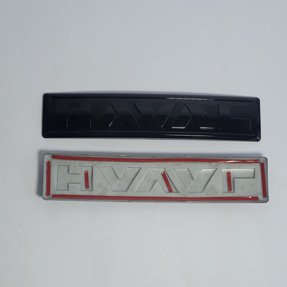 H6 - Front/Rear Logo Covers Black NEW - 1068