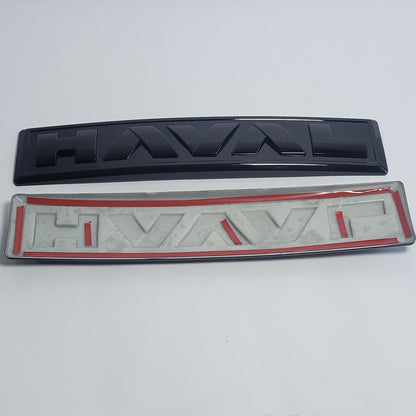 H6 - Front/Rear Logo Covers Black NEW - 1068