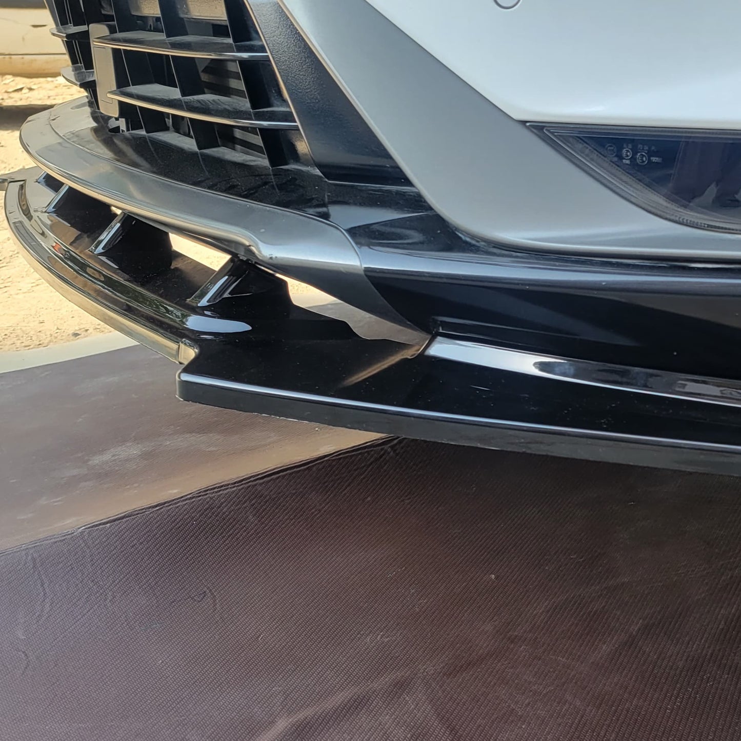 Universal - Front Bumper Lip ABS 3pcs Set - 1109
