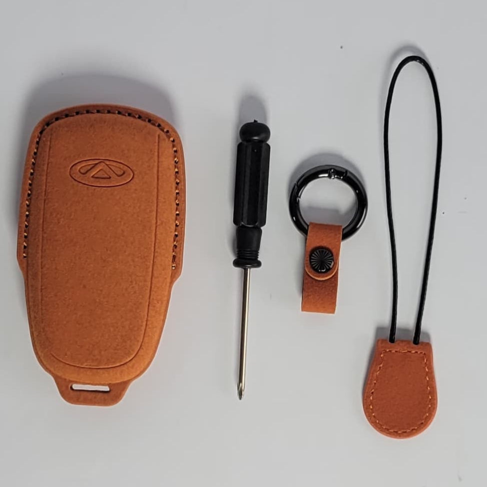 Tiggo 8 - Key Cover Suede Leather - 1146