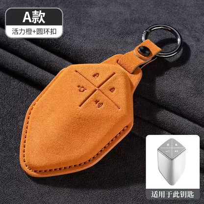 S07 - Key Cover Suede Leather - 1159