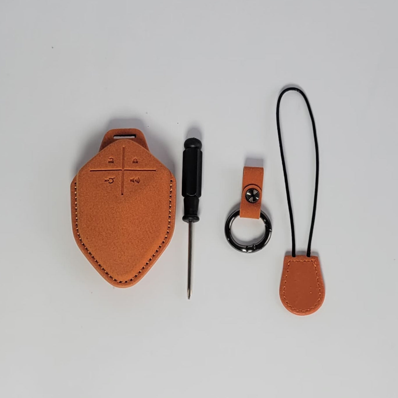 S07 - Key Cover Suede Leather - 1159