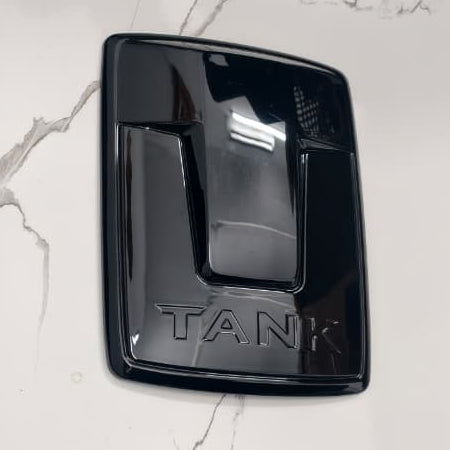 Tank 500 - Front Grill Logo Cover ABS BLACK - 1403