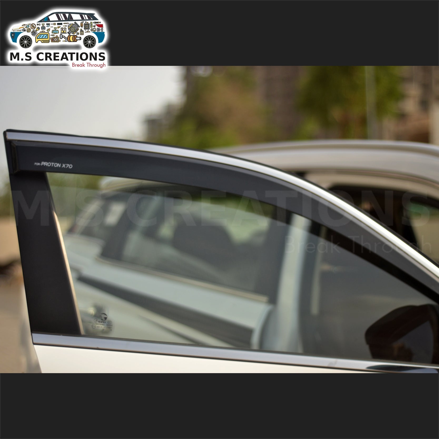 Proton X70 - Window Visors 6pcs - 211 – M.S Creations