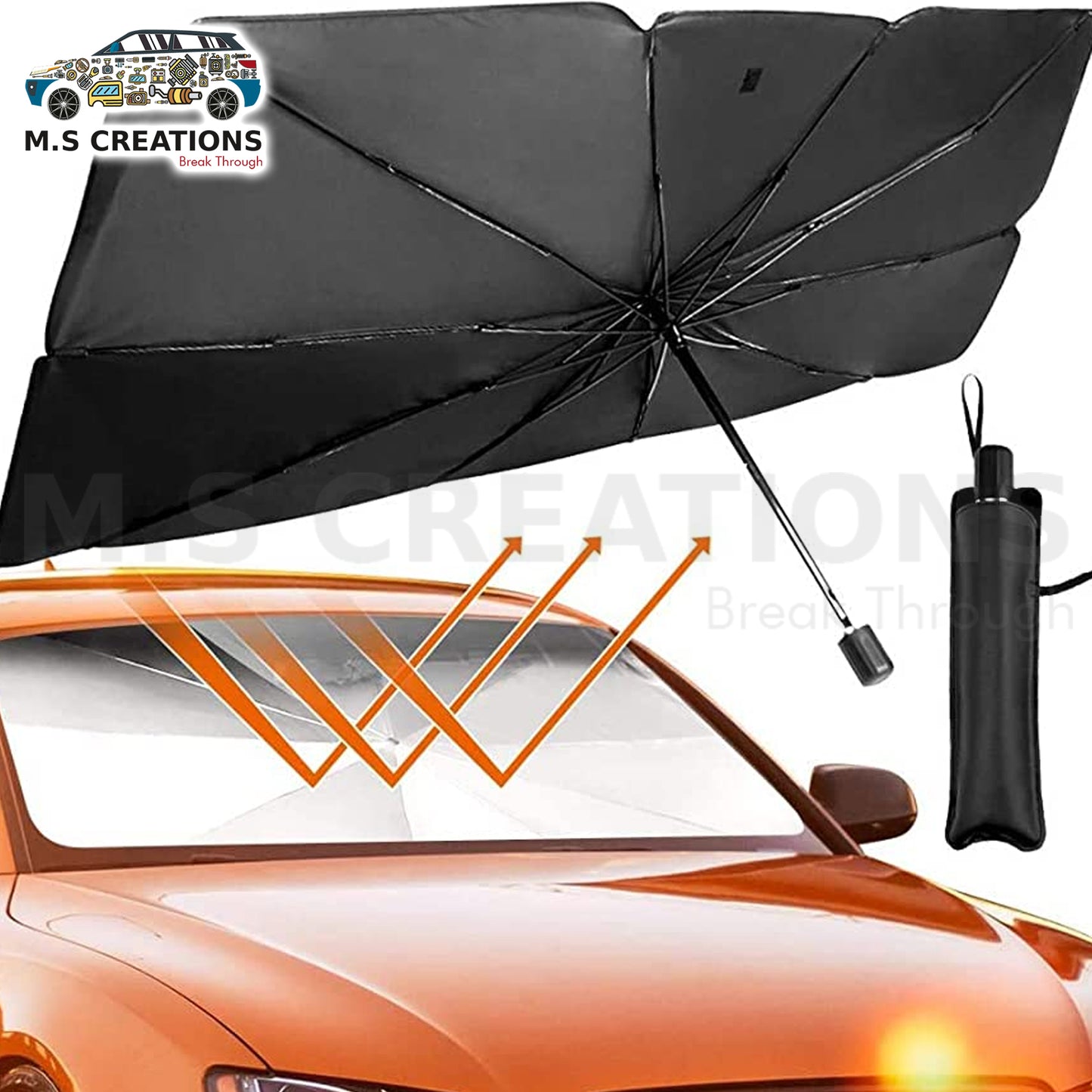 Universal - Wind Screen Sun Protector Umbrella Small - 380