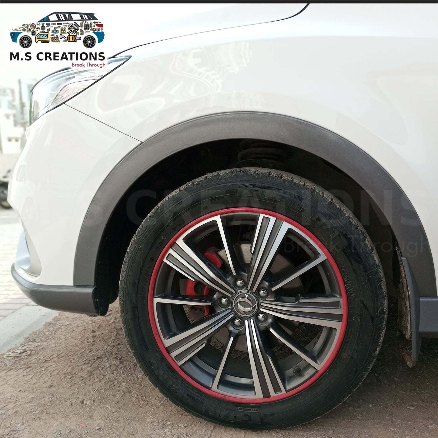 580pro - Wheel Ring 18" WHITE - 38
