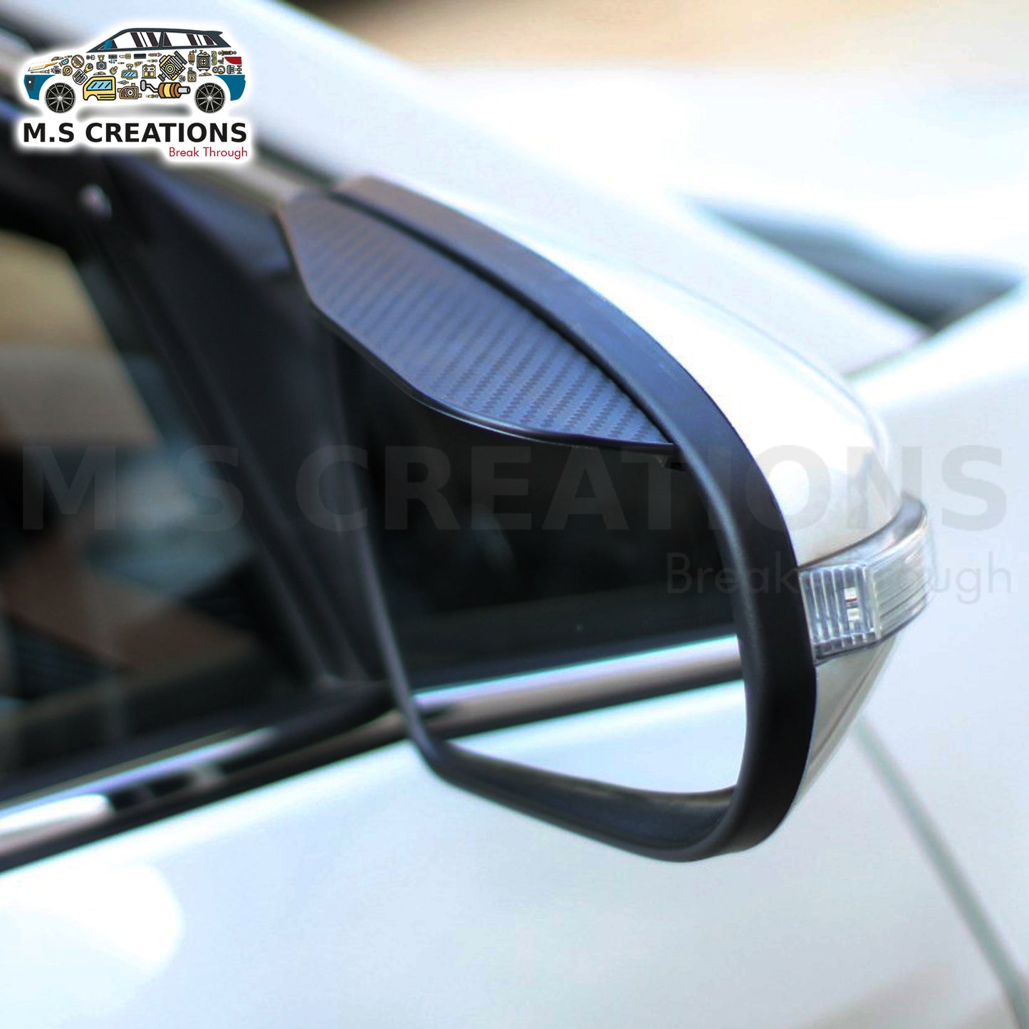 Universal - Side Mirror Rain Visor - 411