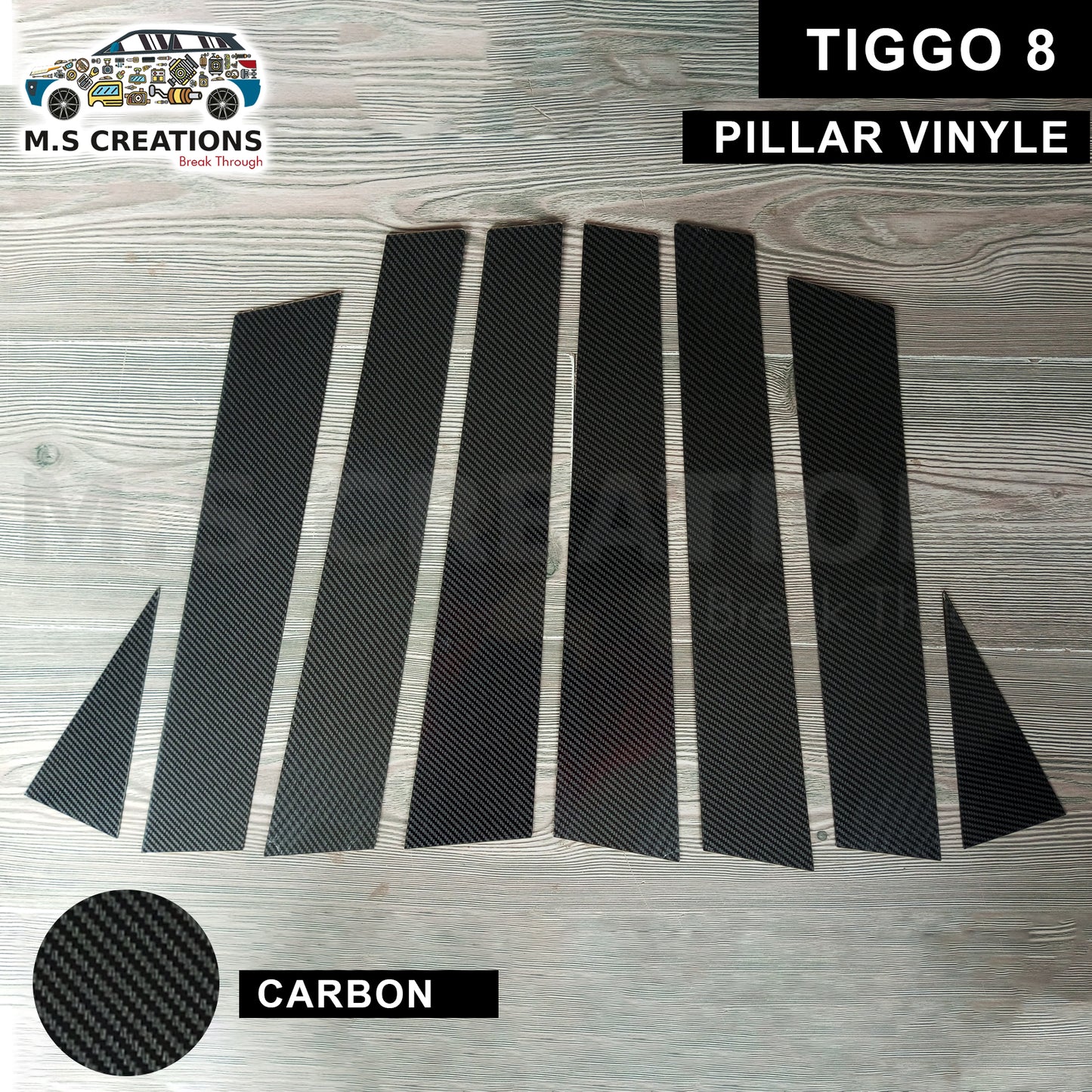 Tiggo 8 - Pillar Vinyl - 456