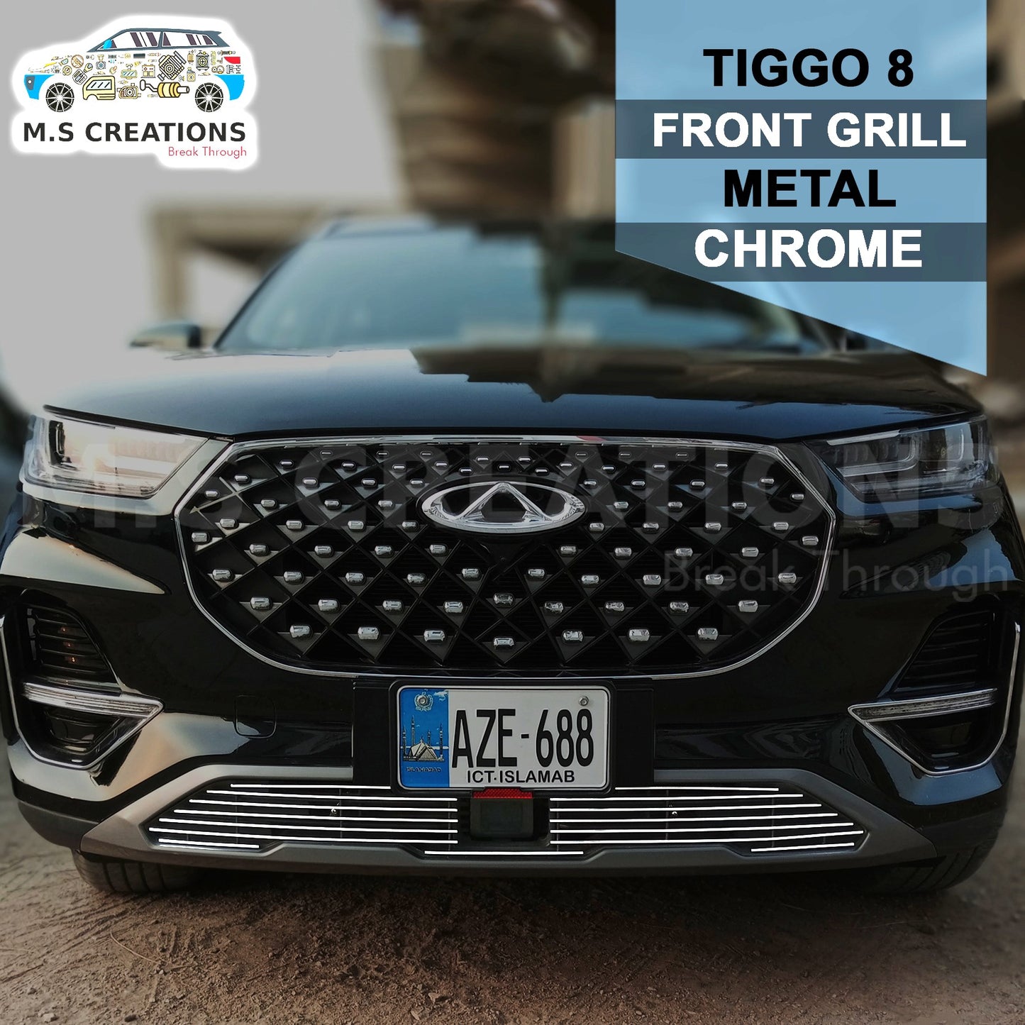 Tiggo 8 - Front Bumper Lower Grill - 483