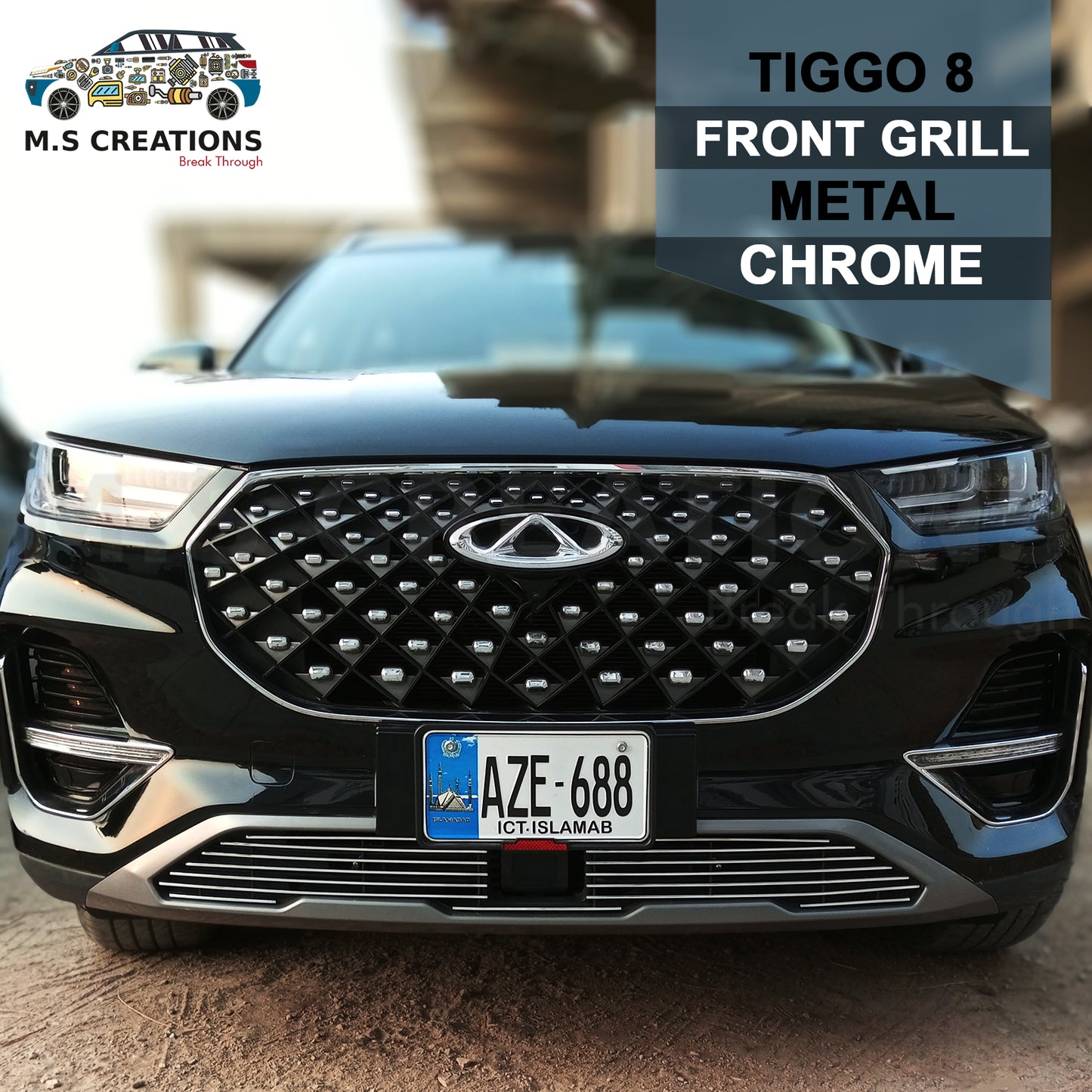 Tiggo 8 - Front Bumper Lower Grill - 483