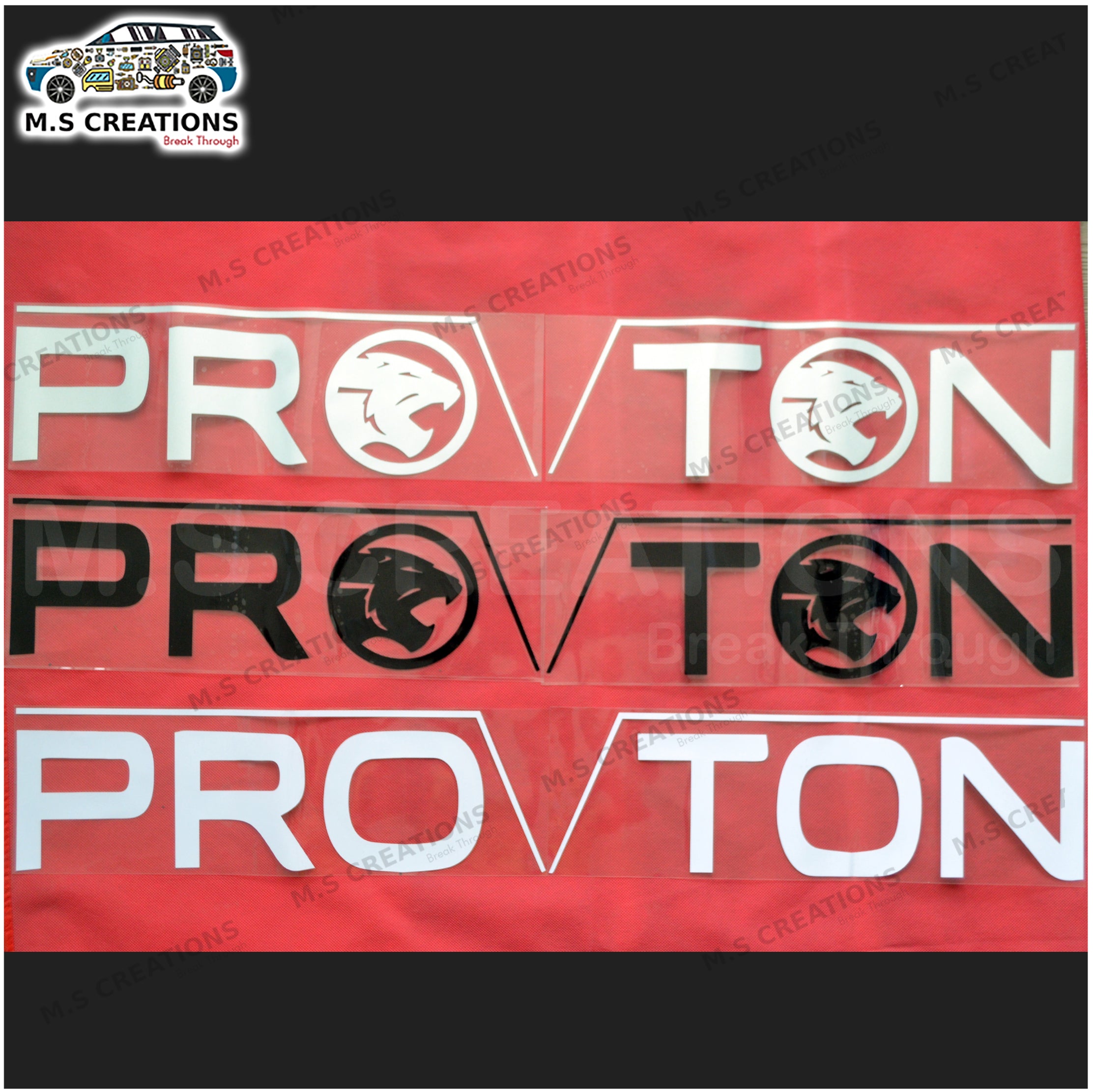 Proton X70 - Front Screen Sticker - 496 – M.S Creations