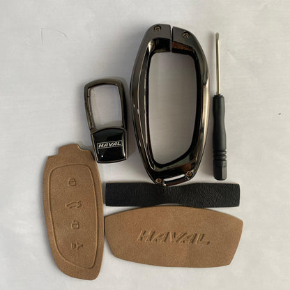 H6 - Key Cover Metal + Leather FACELIFT - 894