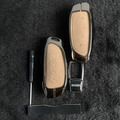 H6 - Key Cover Metal + Leather FACELIFT - 894