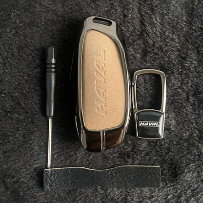 H6 - Key Cover Metal + Leather FACELIFT - 894
