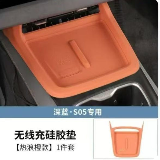SO5 - Wireless Charging Silicon Cover Orange - 1326